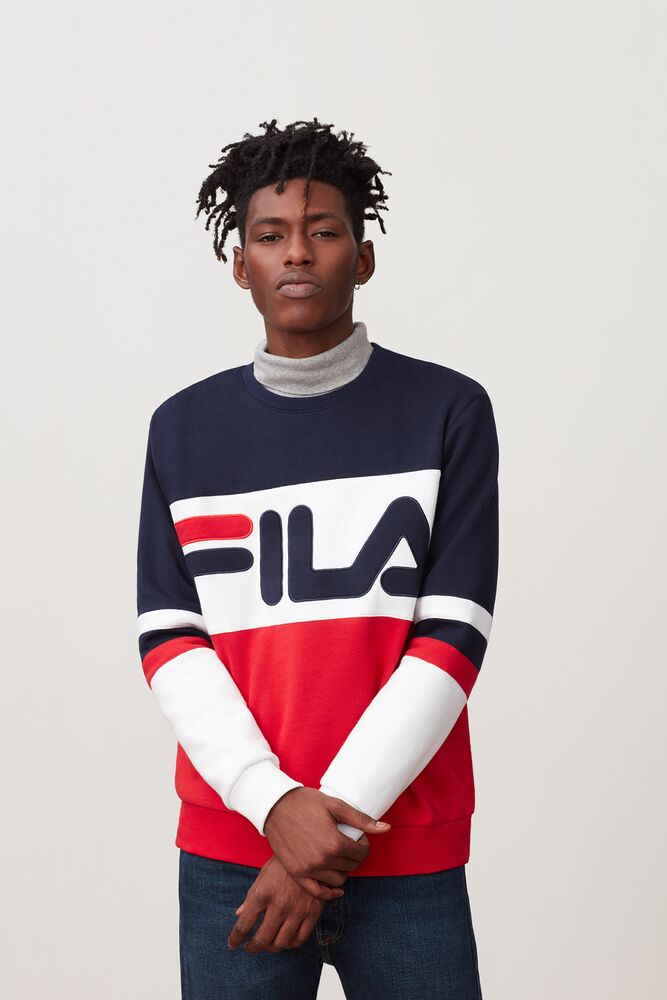 fila striped sweater