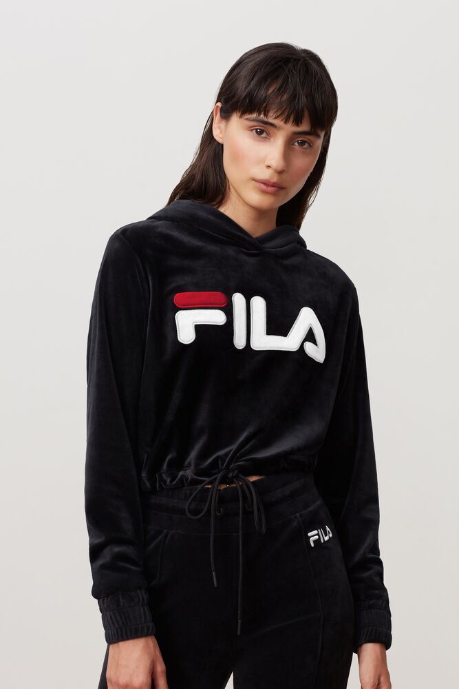 fila velour hoodie