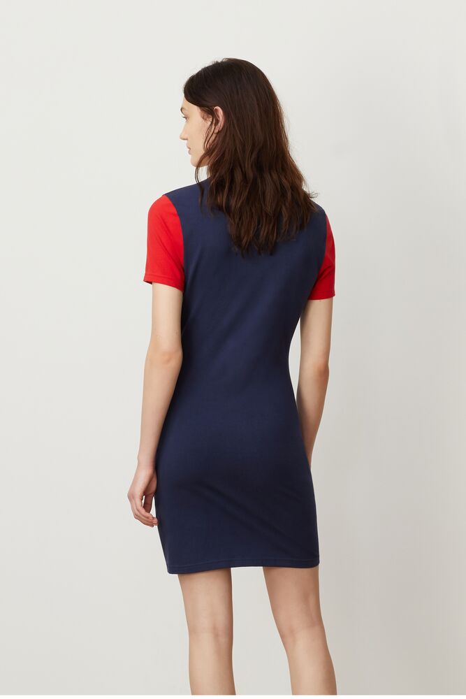 blue fila dress