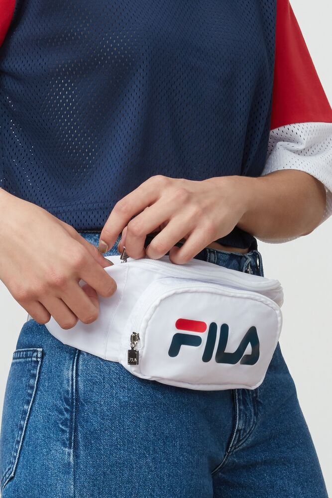 fila heritage linear logo waist bag