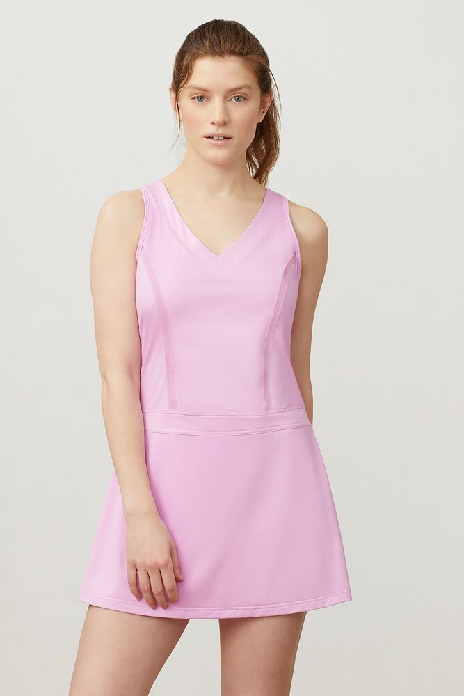 pink fila dress