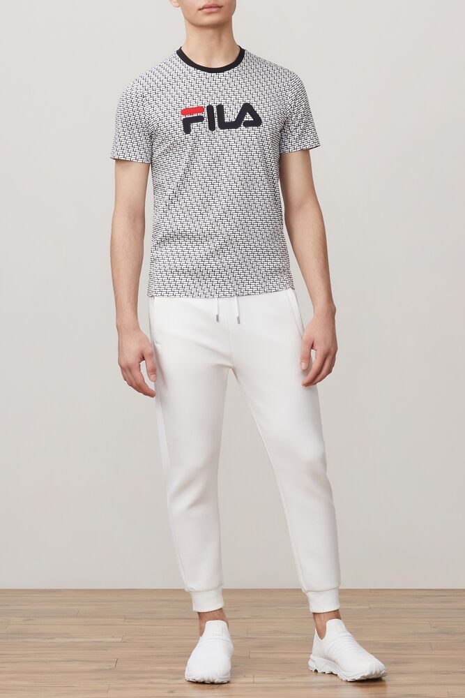 Fila Milano Printed Short Sleeve Tee - Tops | Fila