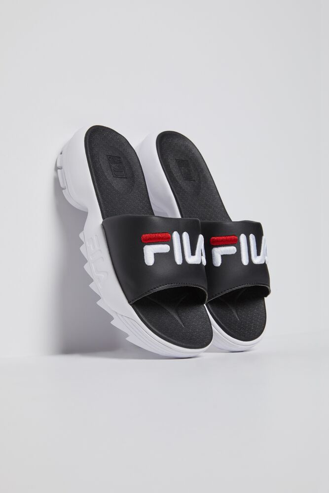 fila black slides