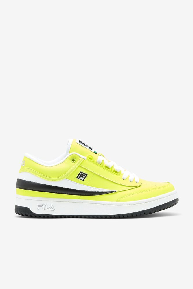 fila yellow tennis shoes