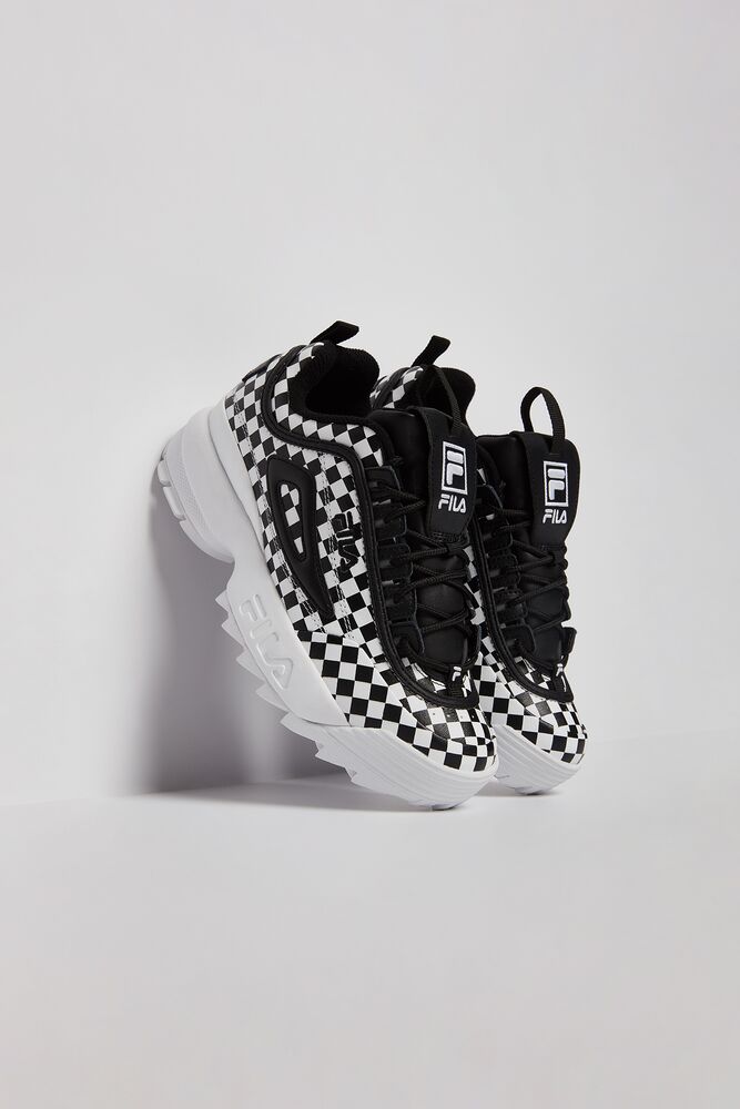 checker print shoes