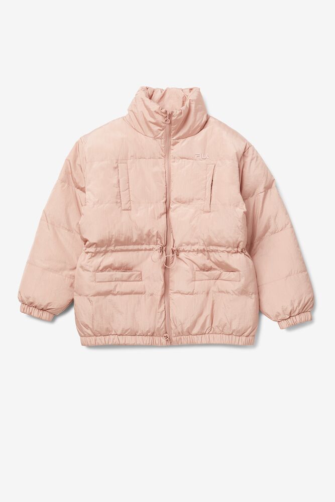 fila pink puffer jacket