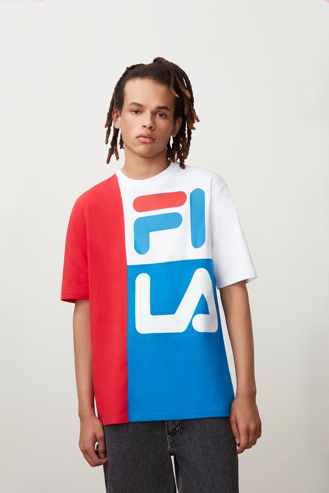 fila tri color tee