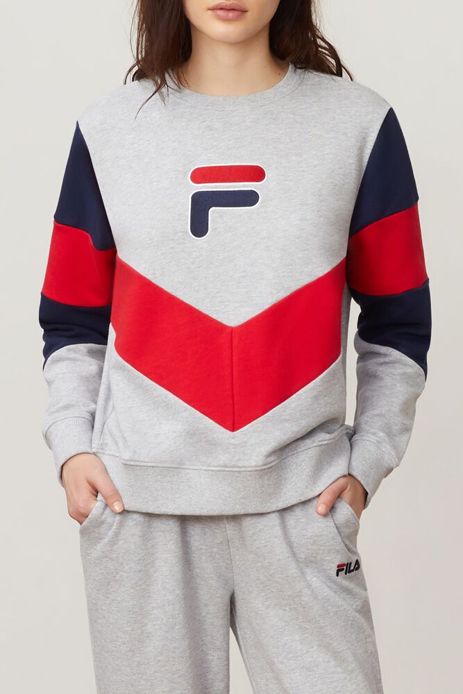 fila women's grey sweatshirt