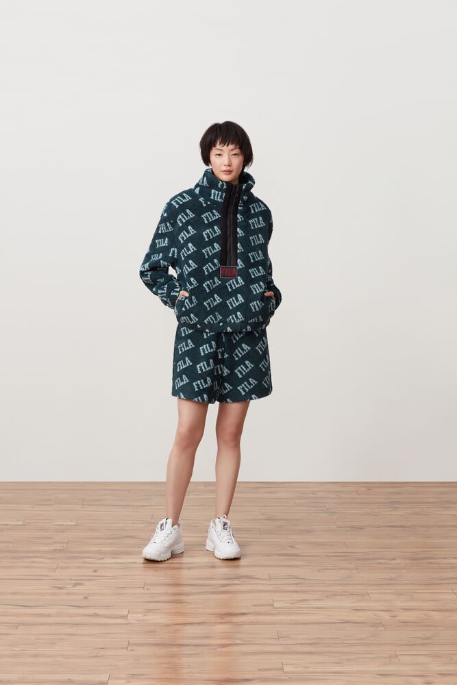 fila finch batwing sherpa zip through