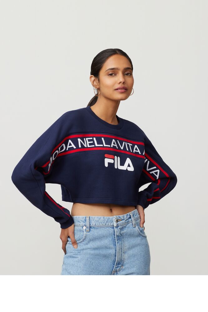 fila crop sweatshirt