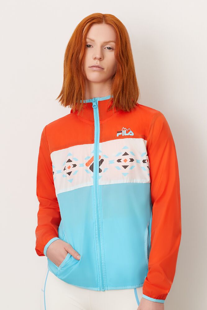 fila colour block full zip wind jacket