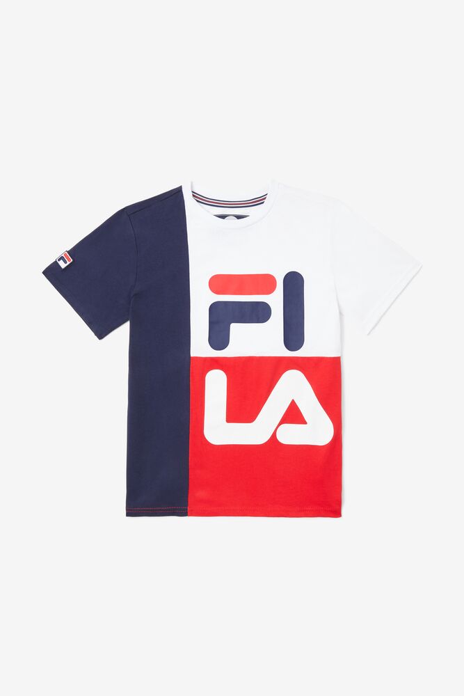 STACKED COLORBLOCK TEE/RED/M Kids' Stacked Colorblocked Tee in webimage-8F0326A2-F58E-4563-86D1C5CA5BC3B430