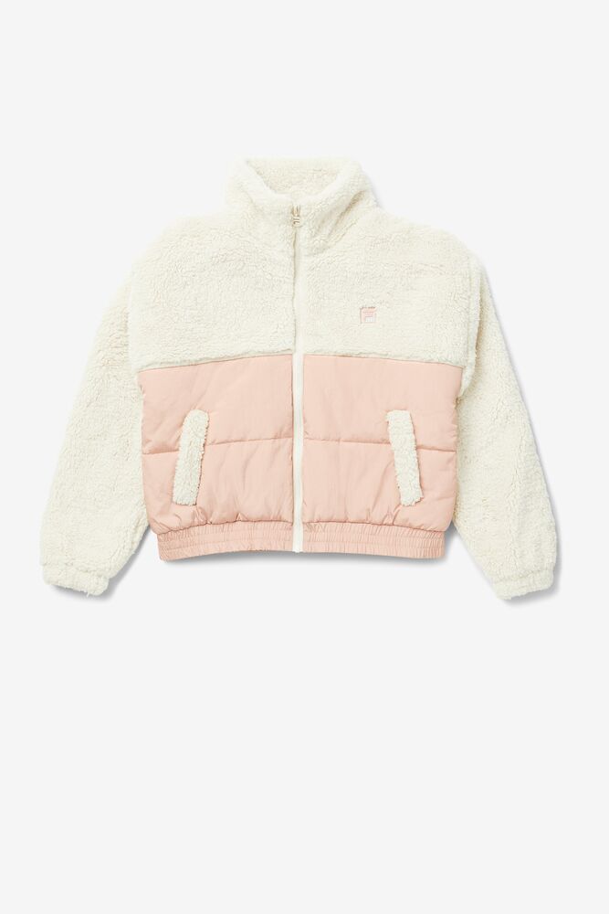 fila puffer jacket pink