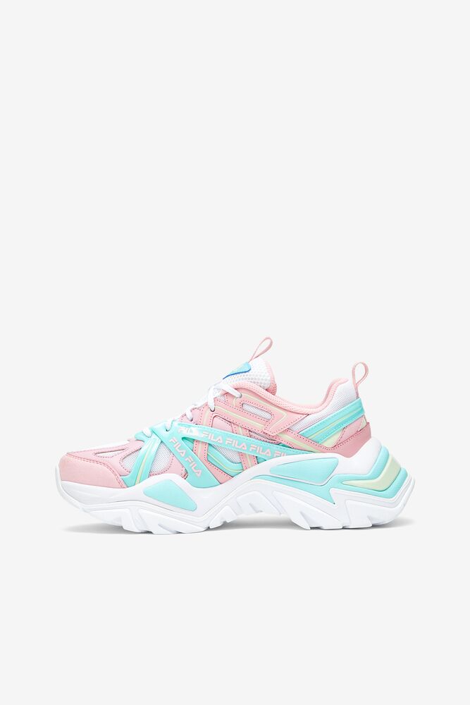 fila pink electrove 2 trainers