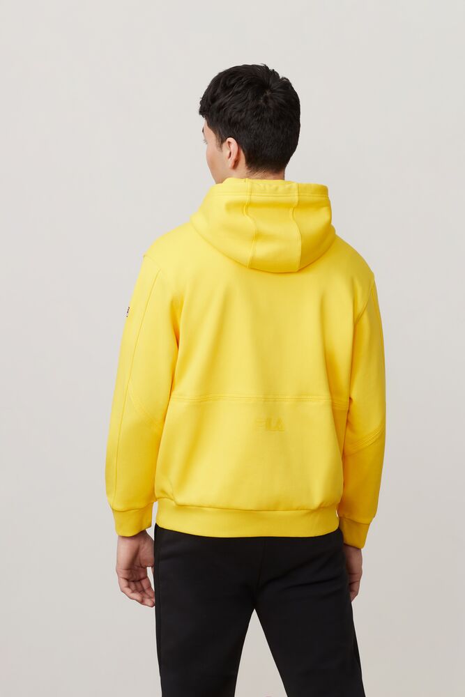 yellow hoodie fila