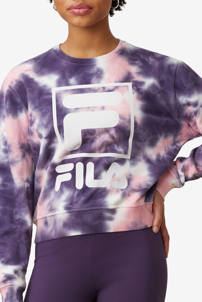 purple fila sweatshirt