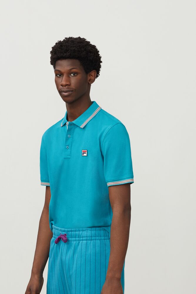 fila polo mens green