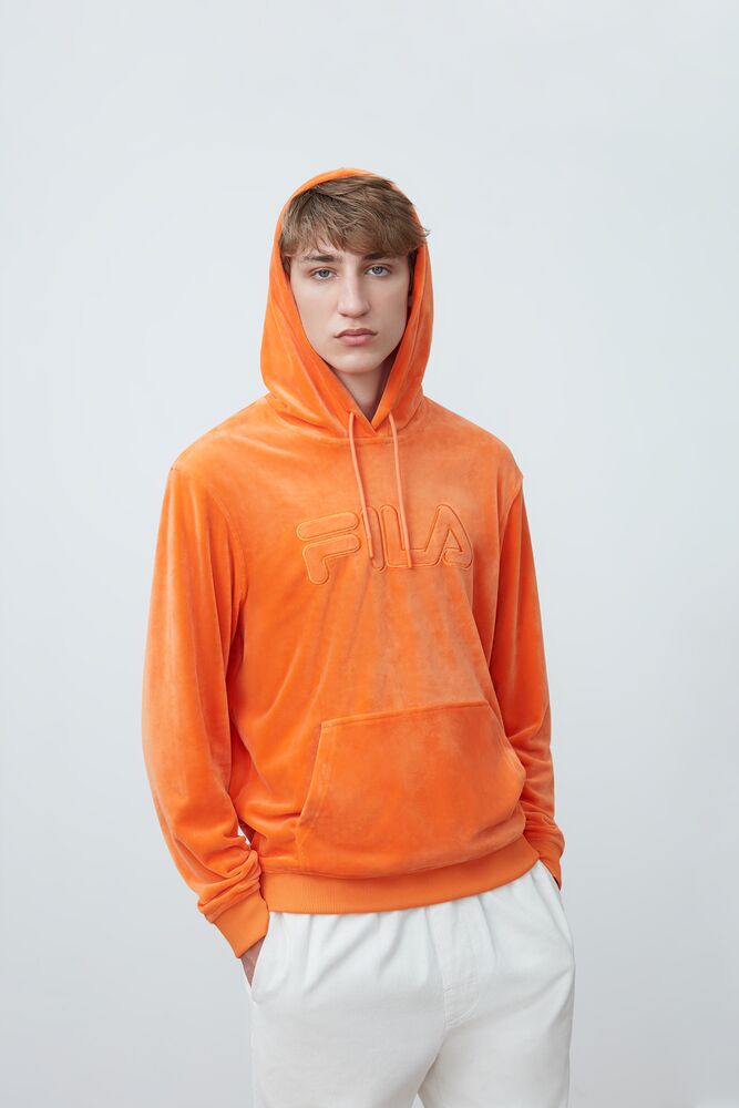 orange fila hoodie