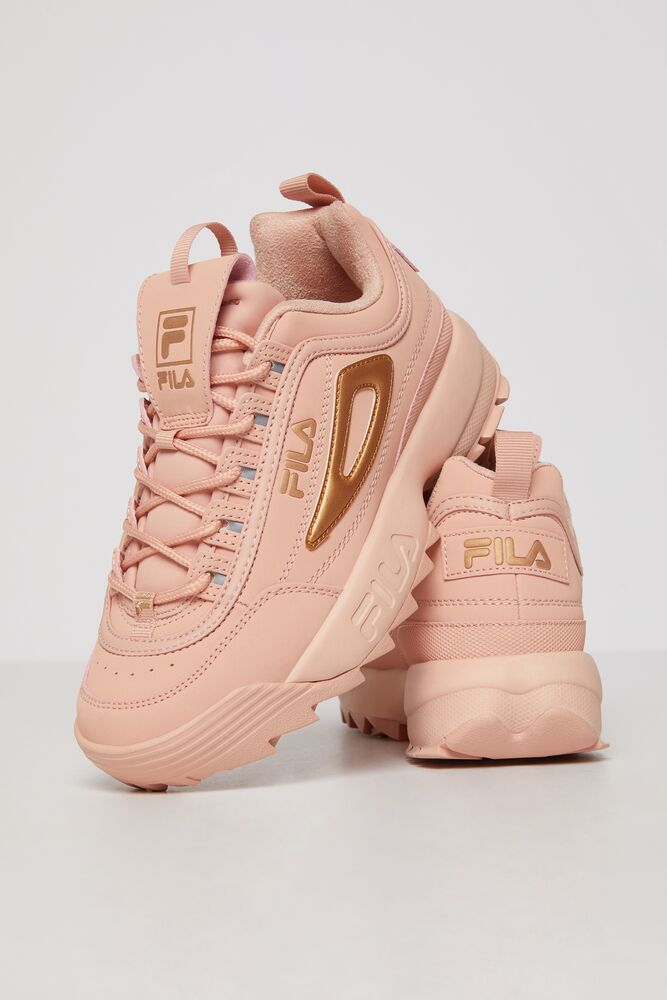fila pink with roses
