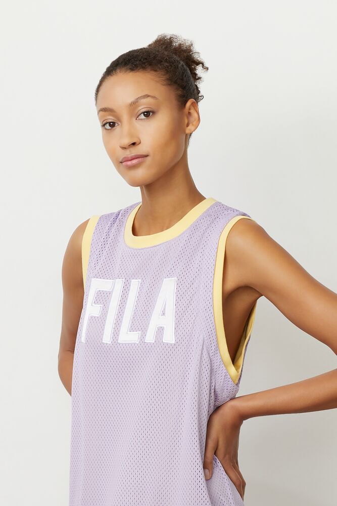 purple fila dress