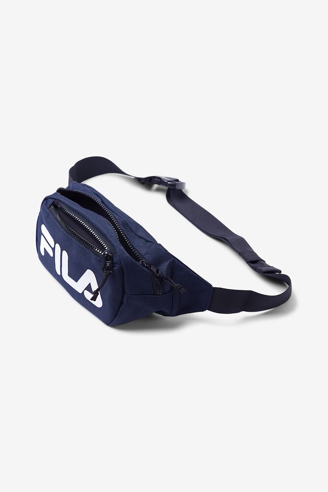 fila heritage linear logo waist bag