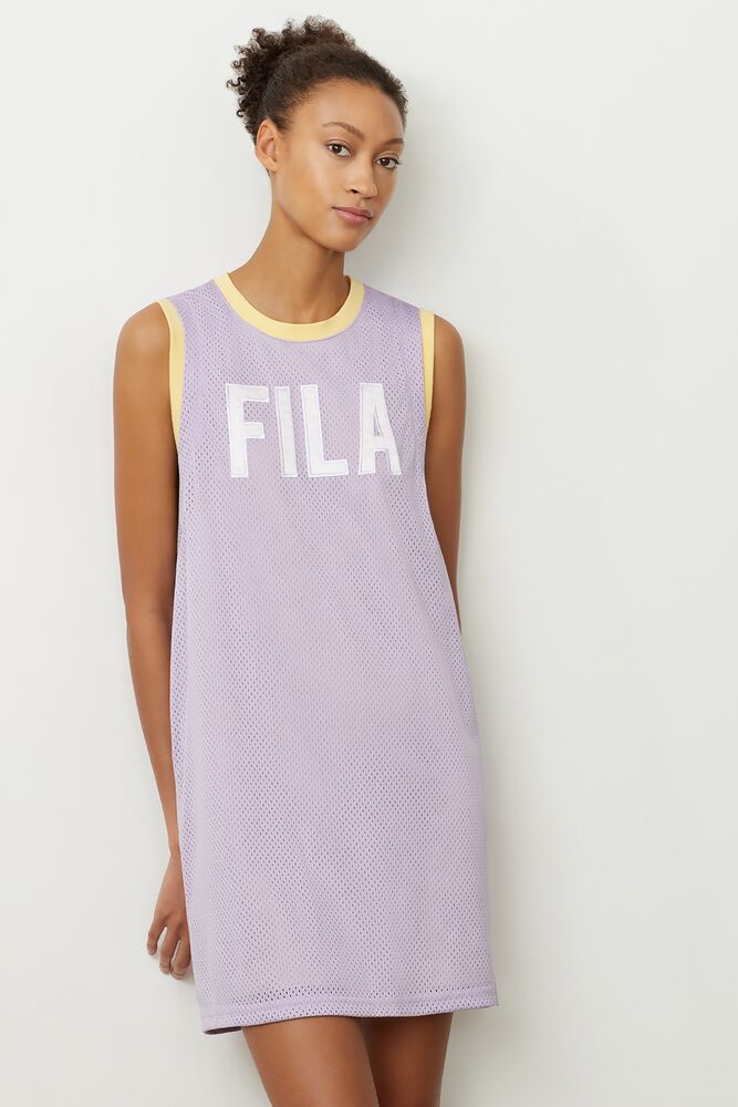 lilac fila dress