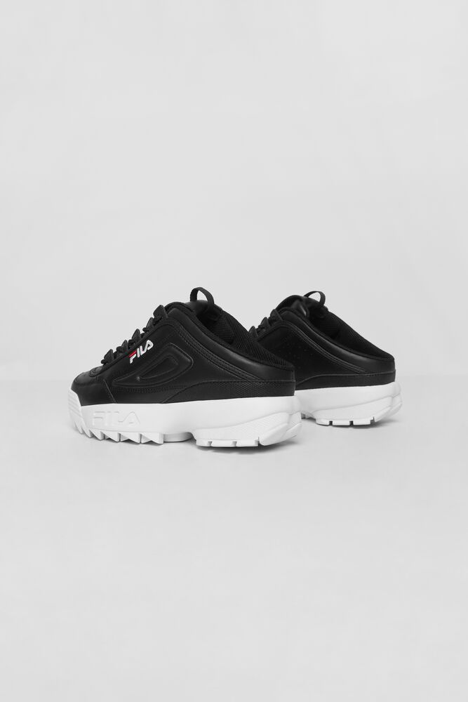 fila disruptor black and white