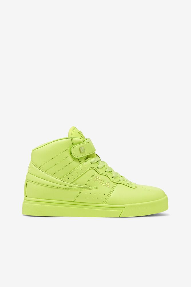 Vulc 13 Neon Green Hi Top Sneaker | Fila