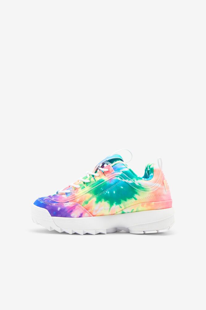 fila multi disruptor ii tie dye trainers junior