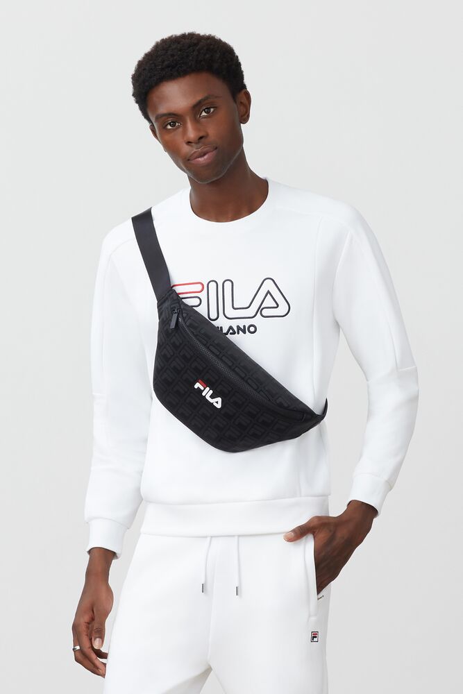 fila white waist bag