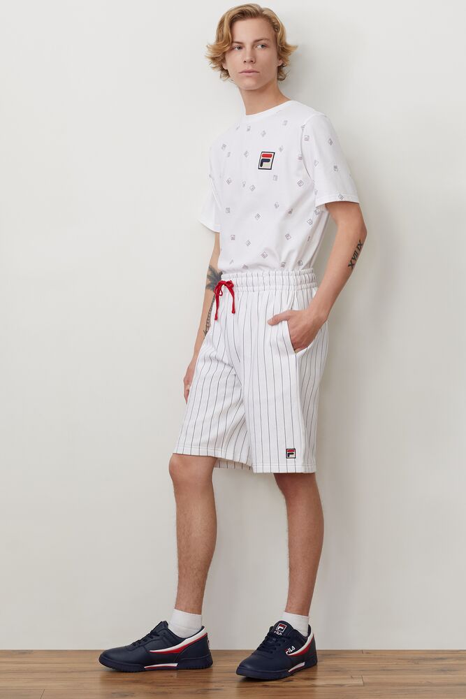 fila pinstripe shorts