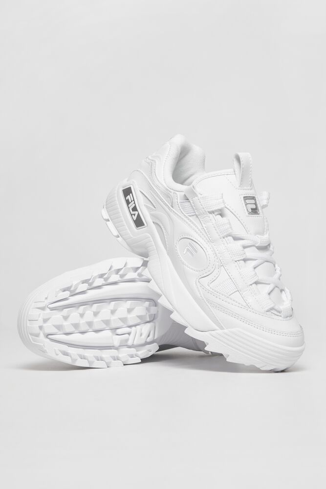 chunky white fila sneakers