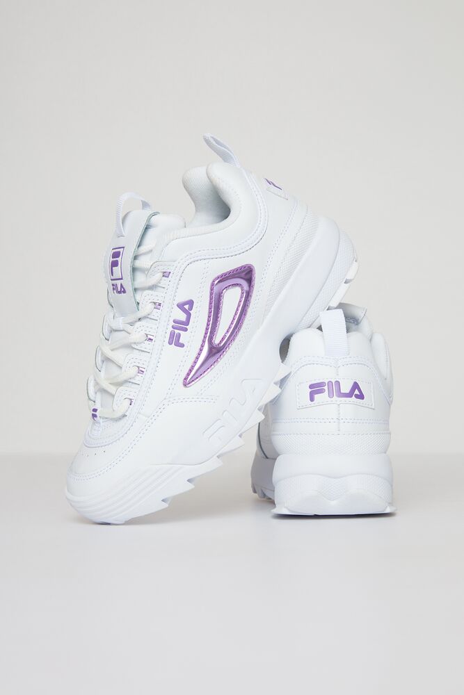 purple fila trainers