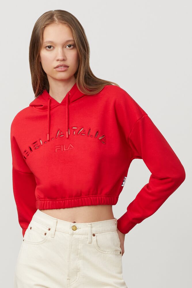 fila crop top hoodie