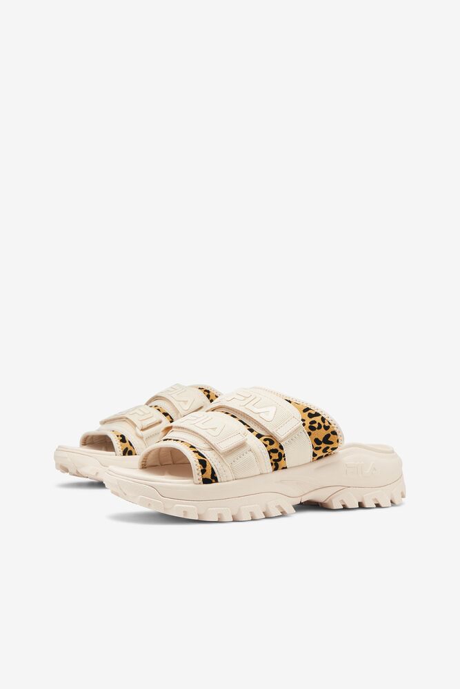 fila leopard sandals