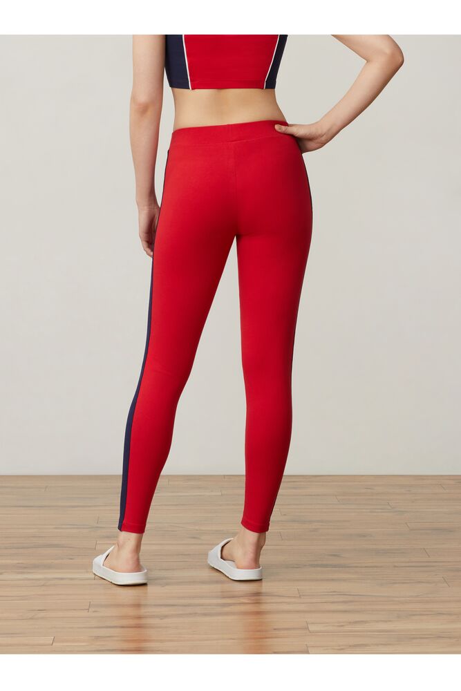 red fila leggings