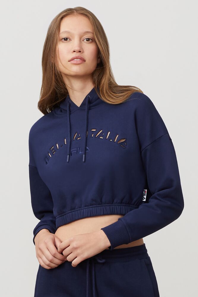 fila hoodie crop top