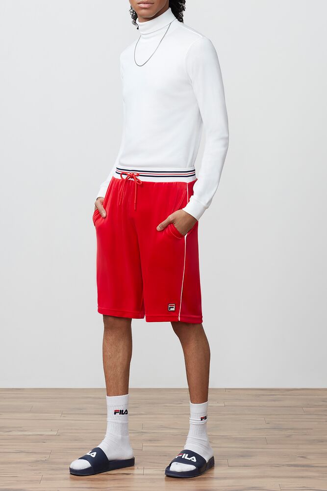 fila velour shorts