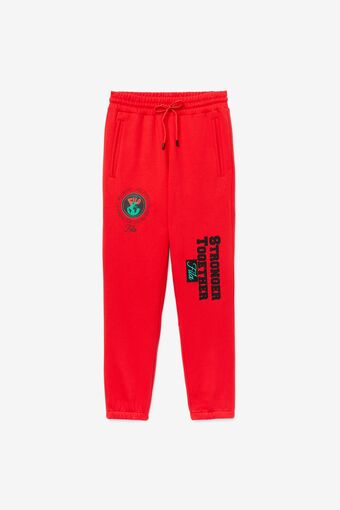 red fila sweatpants