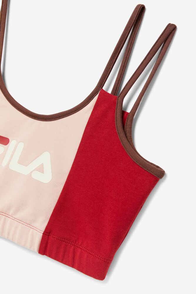 red fila sports bra